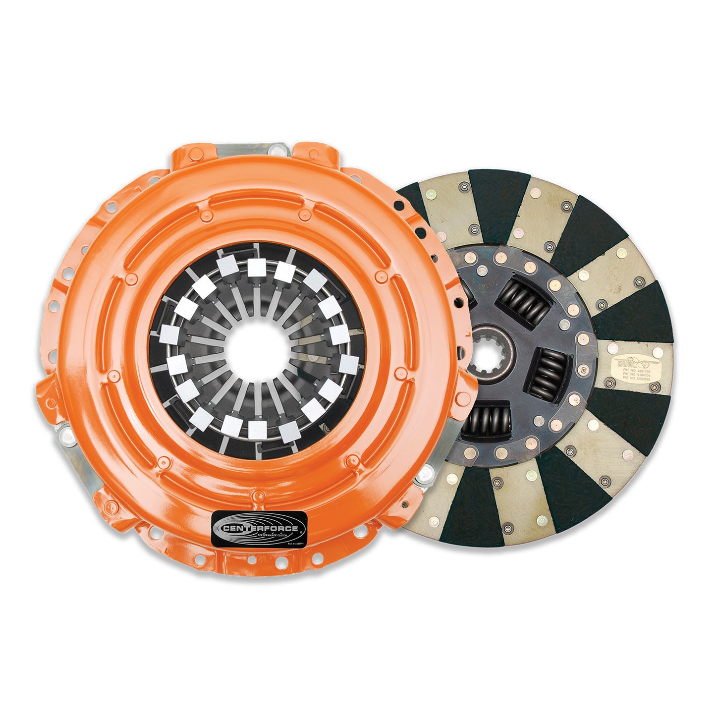 High Performance Clutch Pressure Plate and Disc Set 388 ft/lbs Capacity 9.125 Inch Diameter 14-Spline Fits Chevrolet/GMC/Jeep Trucks 4/6 Cyl Dual Friction Centerforce