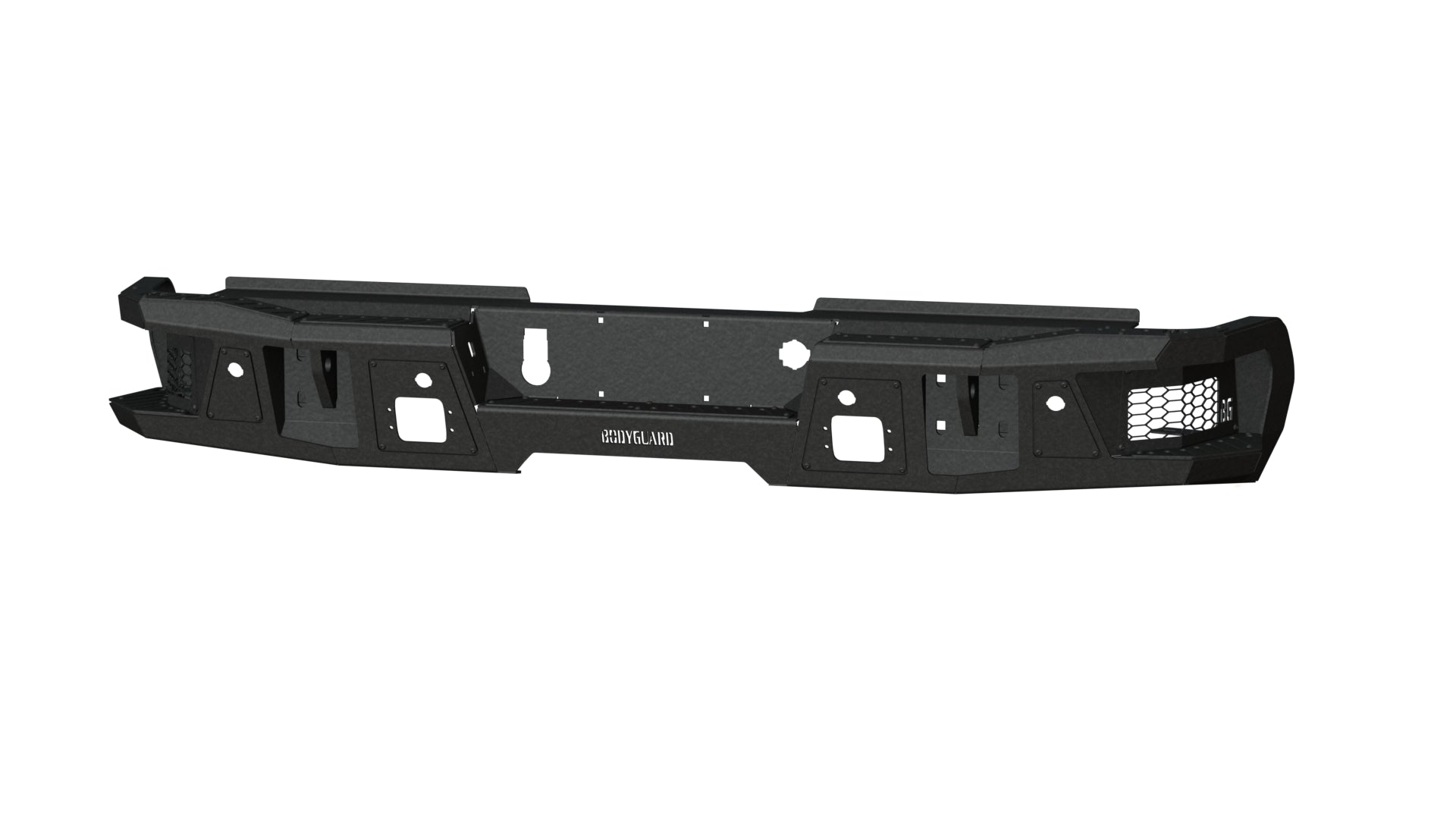 A2 Rear Bumper For 2020-2026 Silverado/Sierra 2500/3500 HD Light Cutouts Bodyguard Bumpers-3