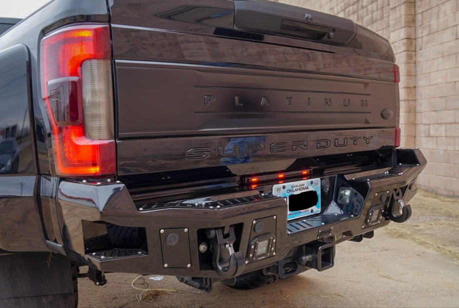 A2 Rear Bumper For 2017-2022 Ford F250/F350/F450 Superduty Light Cutouts Bodyguard Bumpers-1