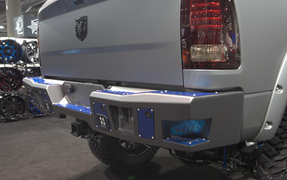 A2 Rear Bumper For 2010-2018 Ram 2500/3500 HD Light Cutouts Bodyguard Bumpers