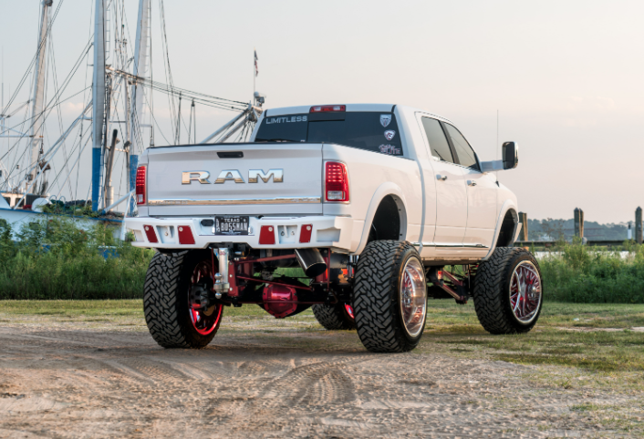 A2 Rear Bumper For 2010-2018 Ram 2500/3500 HD Light Cutouts Bodyguard Bumpers-3