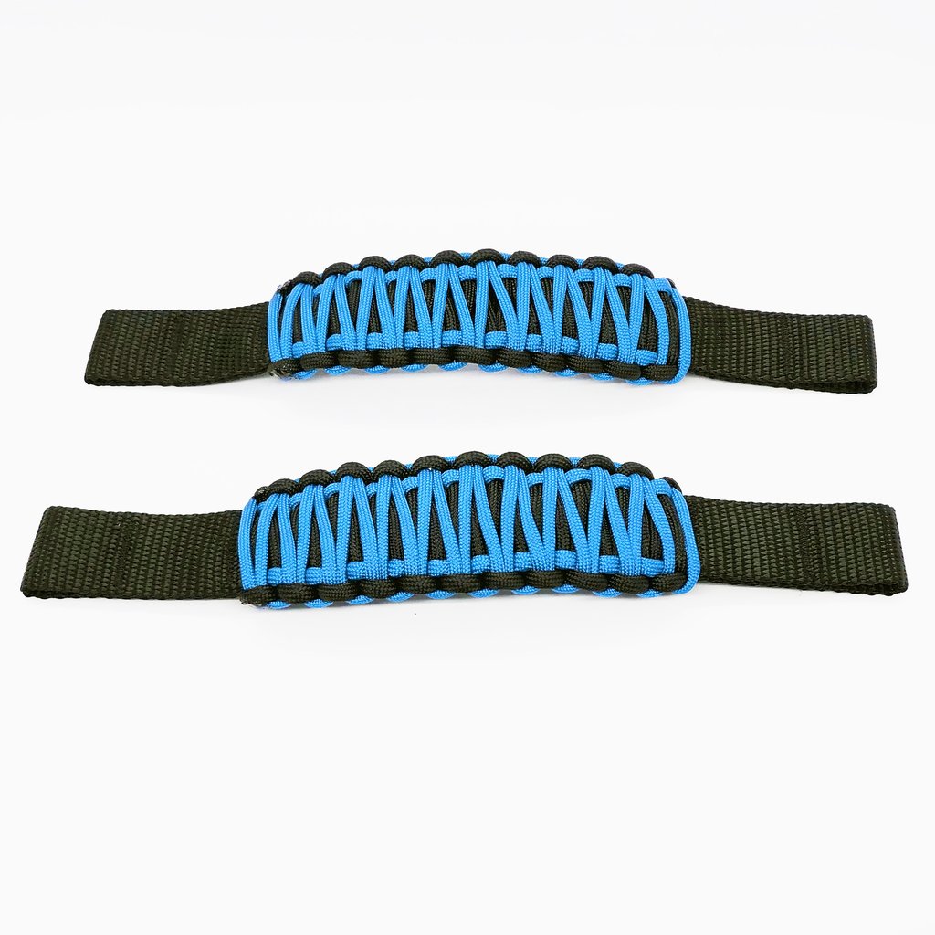 Adjustable Paracord Door Limiting Straps For 1987-2025 Jeep YJ/TJ/JK/JKU/JL/JLU/Gladiator Pair Bartact-2