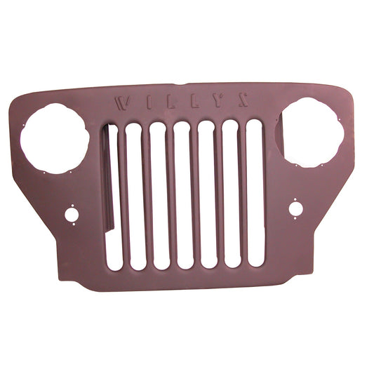 Grille Willys Marked Black Powder Coat 1953-1964 CJ3B OMIX