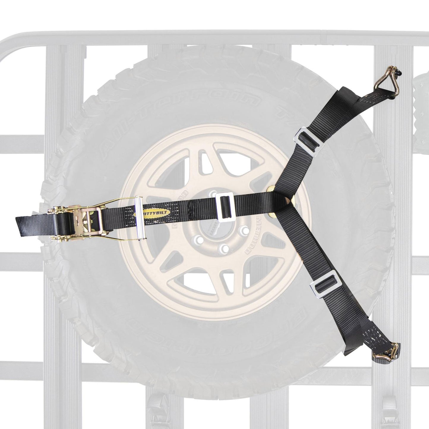 Defender Platform 3 Way Tire Strap Smittybilt