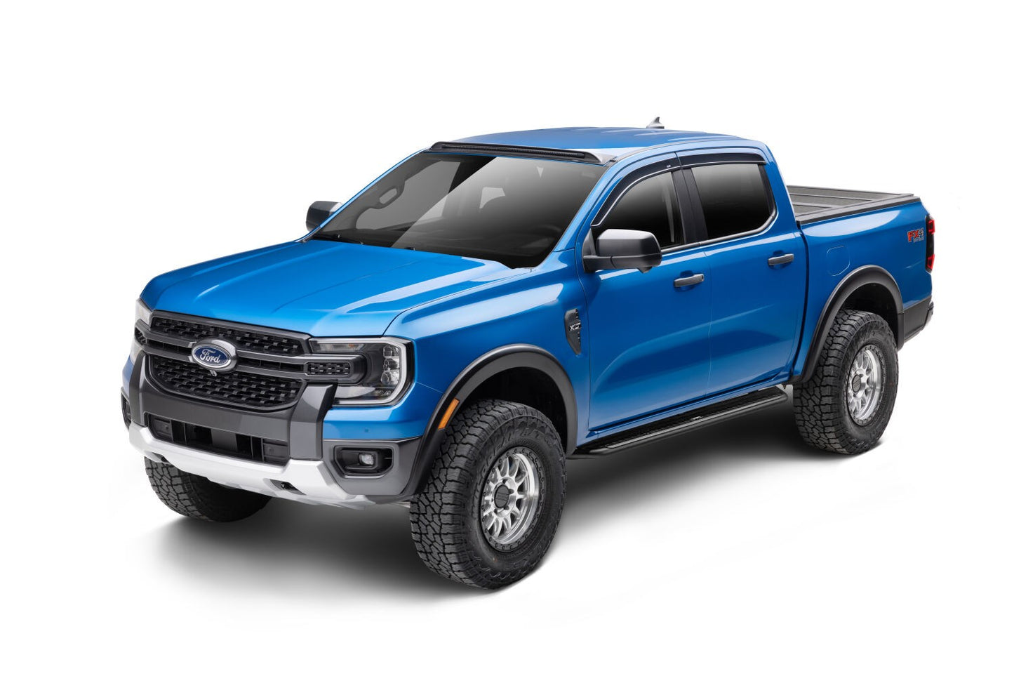 Dominator Xtreme DSS SideSteps With Mounting Bracket Kit Textured Black 2019-2026 Ford Ranger Go Rhino-5