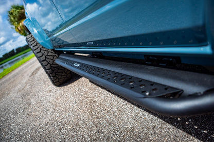 Dominator Xtreme DSS SideSteps With Mounting Bracket Kit Textured Black 2021-2025 Ford Bronco 4 Door Go Rhino-8