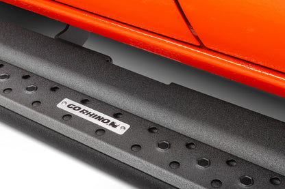 Dominator Xtreme DSS SideSteps With Mounting Bracket Kit Textured Black 2009-2018 Dodge Ram 1500 Go Rhino-3