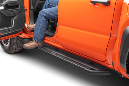 Dominator Xtreme DSS Steps W/Rocker Panel Kit XtraCab Texured Black 2024-2026 Toyota Tacoma Go Rhino-7