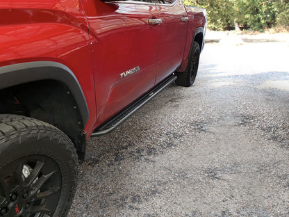 Dominator Xtreme DSS SideSteps With Mounting Bracket Kit Textured Black 2022-2026 Toyota Tundra Go Rhino-2