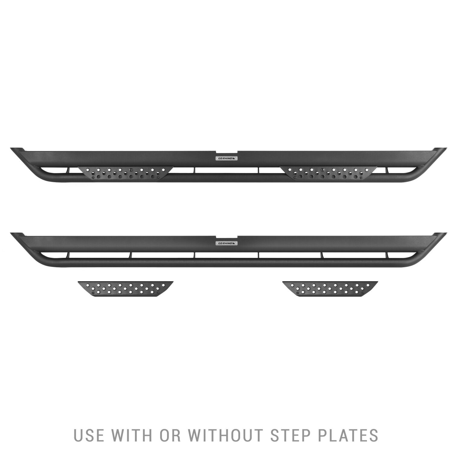 Dominator Xtreme DT Side Steps with Mounting Bracket Kit Textured Black 2009-2018 Dodge Ram 1500 Go Rhino-4