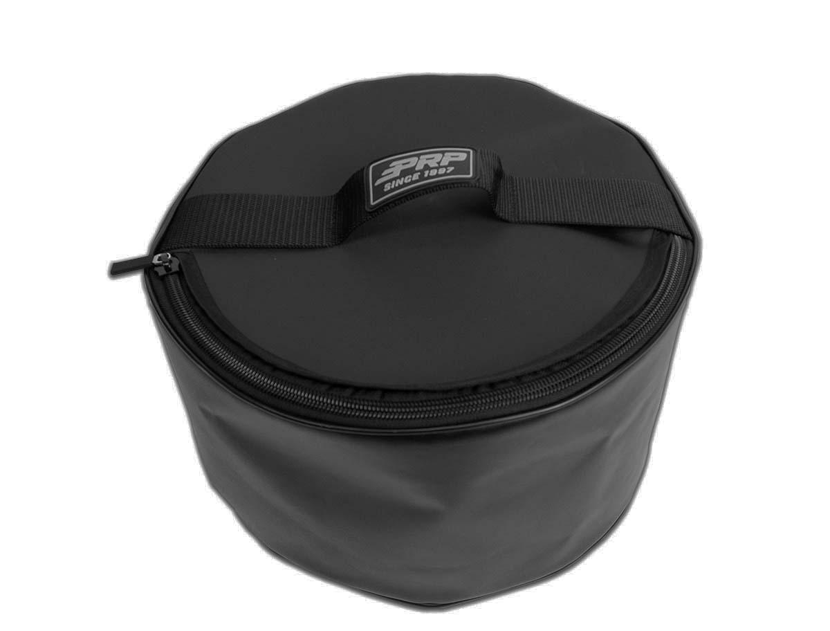 Spare Tire Storage Bag 8.5 x 13 Inch Black Vinyl Coated Nylon PRP Seats