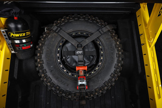 Spare Tire Storage Bag 8.5 x 13 Inch Black Vinyl Coated Nylon PRP Seats-1