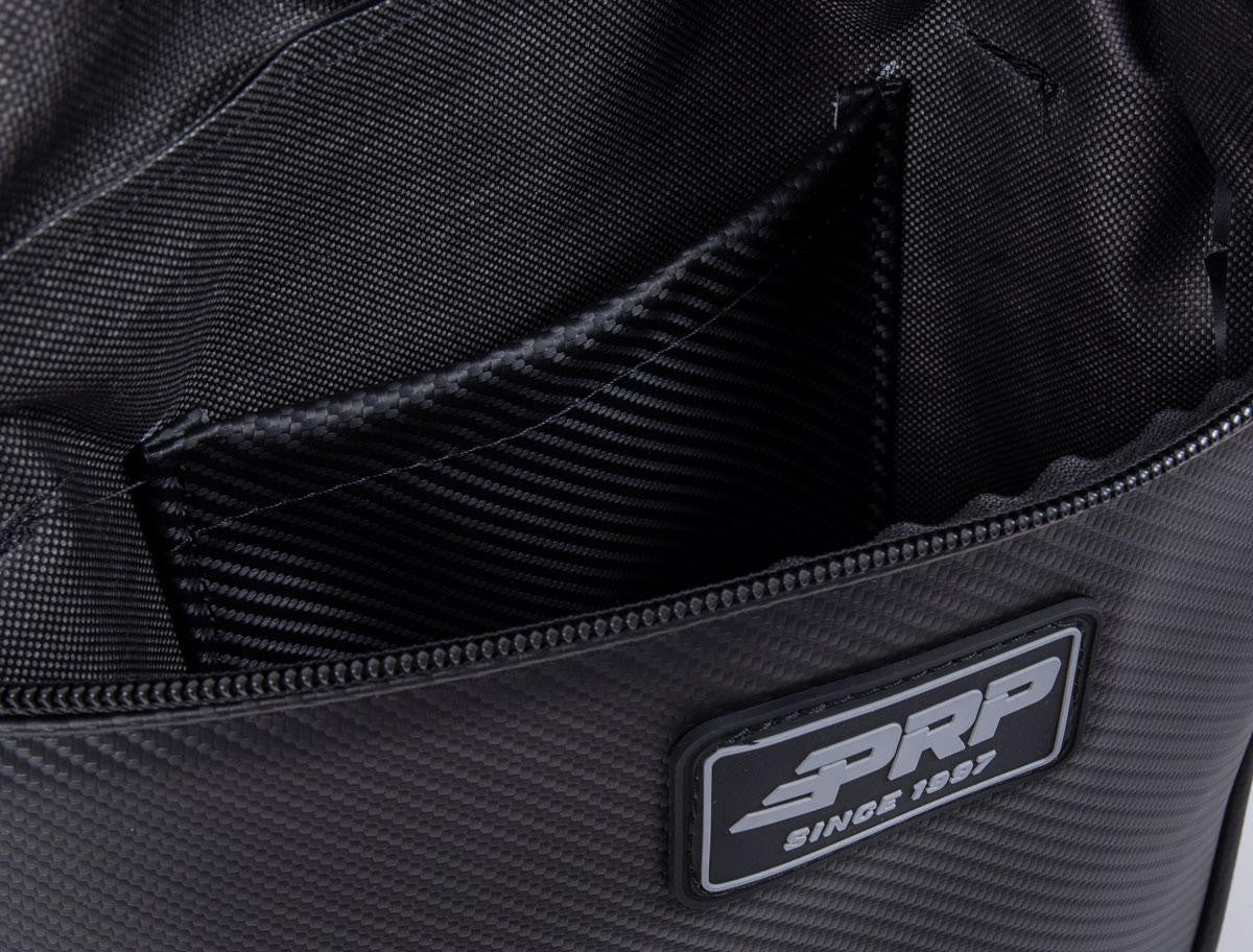 Front Door Bag with Knee Pad for Polaris RZR Black PRP Seats-4