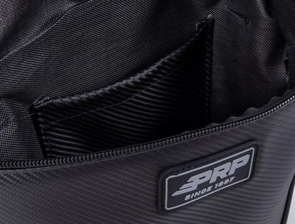 Front Door Bag with Knee Pad for Polaris RZR Black PRP Seats-4