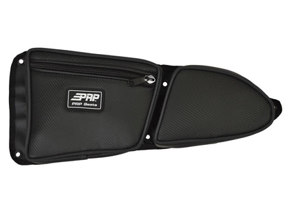 Front Door Bag with Knee Pad for Polaris RZR Black PRP Seats