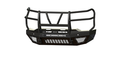 T2 Front Bumper Extreme For 2020-2023 Silverado 2500/3500 HD Sensor Cutouts Factory Fog Cutouts Standard Skid Plate With Mesh Grill Bodyguard Bumpers-12