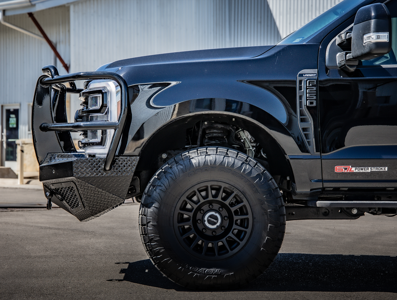 T2 Front Bumper Extreme For 2023-2026 Ford F250/F350 Superduty Sensor Cutouts Factory Fog Cutouts Standard Skid Plate Without Mesh Grill Bodyguard Bumpers-19