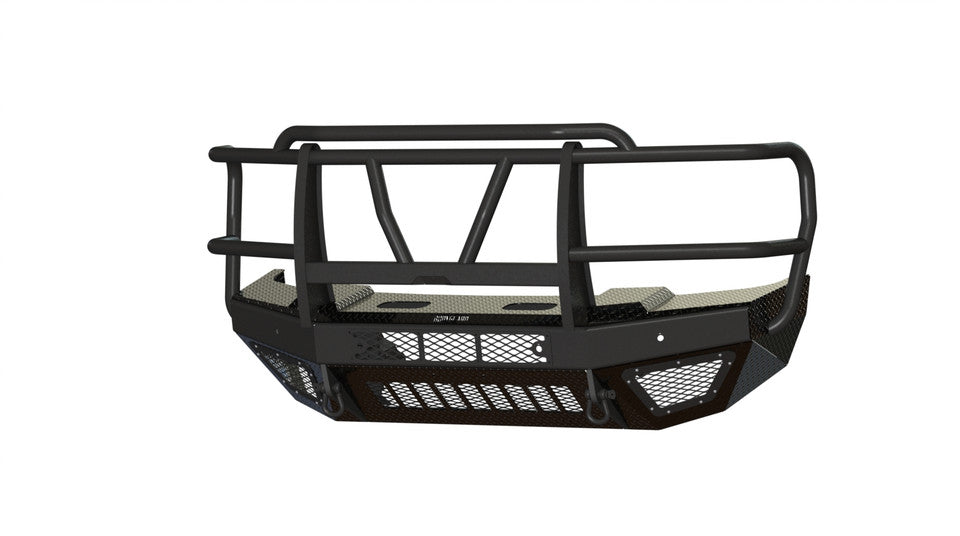T2 Front Bumper Extreme For 2023-2026 Ford F250/F350 Superduty Sensor Cutouts Factory Fog Cutouts Standard Skid Plate With Mesh Grill Bodyguard Bumpers-4