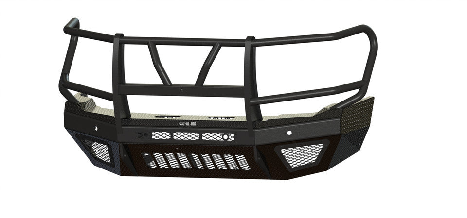 T2 Front Bumper Extreme For 2024-2026 Sierra 2500/3500 HD Sensor Cutouts Factory Fog Cutouts Receiver Hitch With Mesh Grill With Camera Harness Bodyguard Bumpers-3