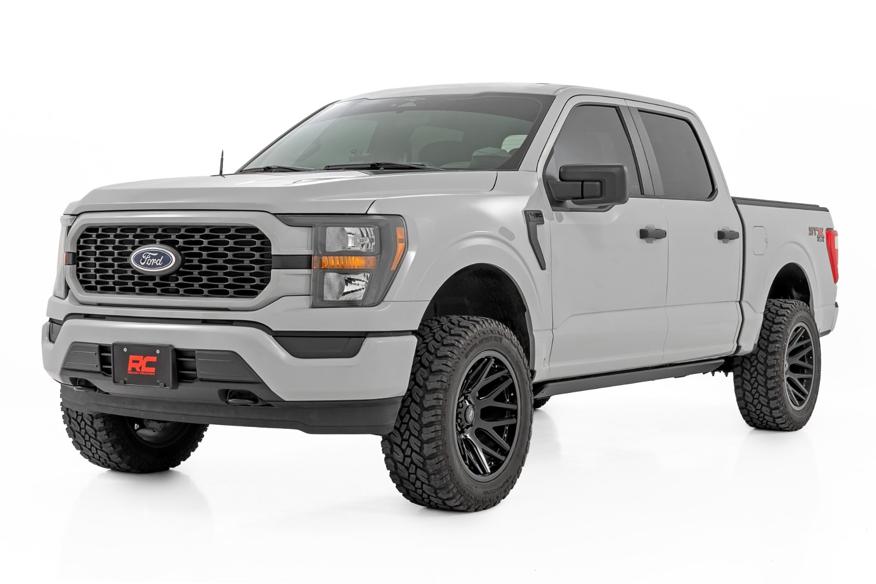 Power Running Boards HT-Series Crew Cab Ford F-150/Lightning/F-250/F-350/Raptor (15-26) Rough Country-2