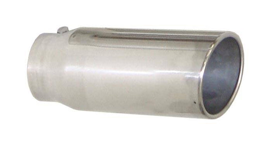 Tail Pipe Tip 3 in ID x 5 in OD x 18 in L 5 in Tip Bolt On Hardware Not Incl Polished 304 Stainless Steel Pypes Performance Exhaust