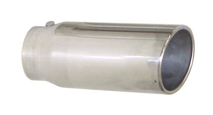 Tail Pipe Tip 4 in ID x 6 in OD x 12 in L Bolt On Hardware Not Incl Polished 304 Stainless Steel Pypes Performance Exhaust