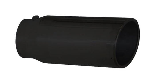 Tail Pipe Tip 4 in ID x 7 in OD x 18 in L Bolt On Hardware Not Incl Black Finish 304 Stainless Steel Pypes Performance Exhaust