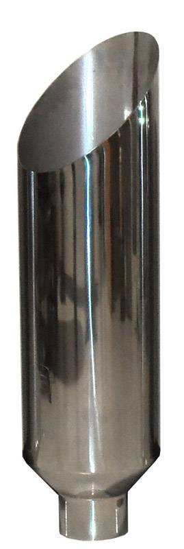Stack Pipe Miter 5 in OD x 8 in x 36 in 8 In Tip Clamp On Hardware Not Incl Polished 304 Stainless Steel Pypes Performance Exhaust