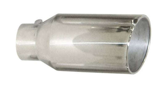 Tail Pipe Tip 5 in ID x 8 in OD x 18 in L Bolt On Hardware Not Incl Polished 304 Stainless Steel Pypes Performance Exhaust