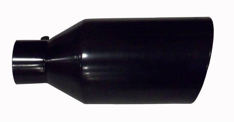 Tail Pipe Tip 5 in ID x 8 in OD x 18 in L Bolt On Hardware Not Incl Black Finish 304 Stainless Steel Pypes Performance Exhaust