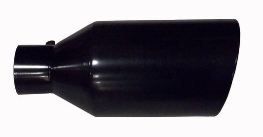 Tail Pipe Tip 5 in ID x 8 in OD x 18 in L Bolt On Hardware Not Incl Black Finish 304 Stainless Steel Pypes Performance Exhaust