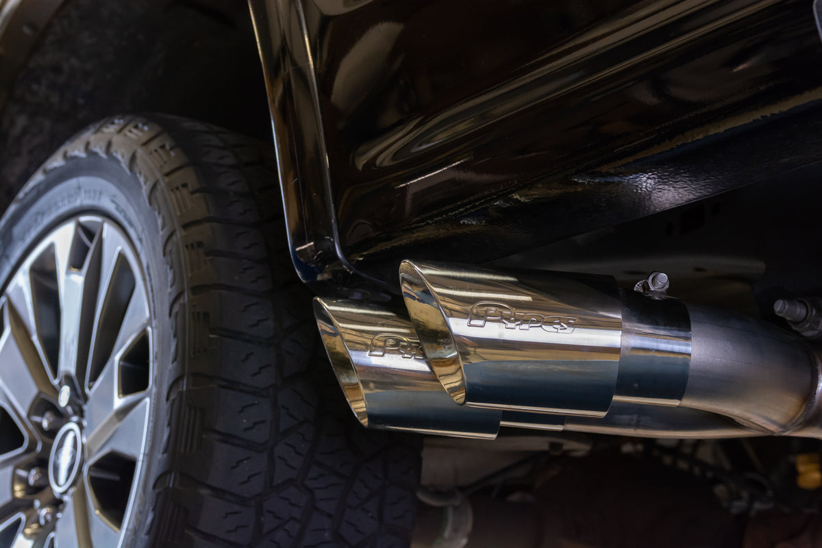 3 Inch to 4 Inch Outlet Tip with Built-In Clamp - 8 Inch Long Pypes Performance Exhaust-4