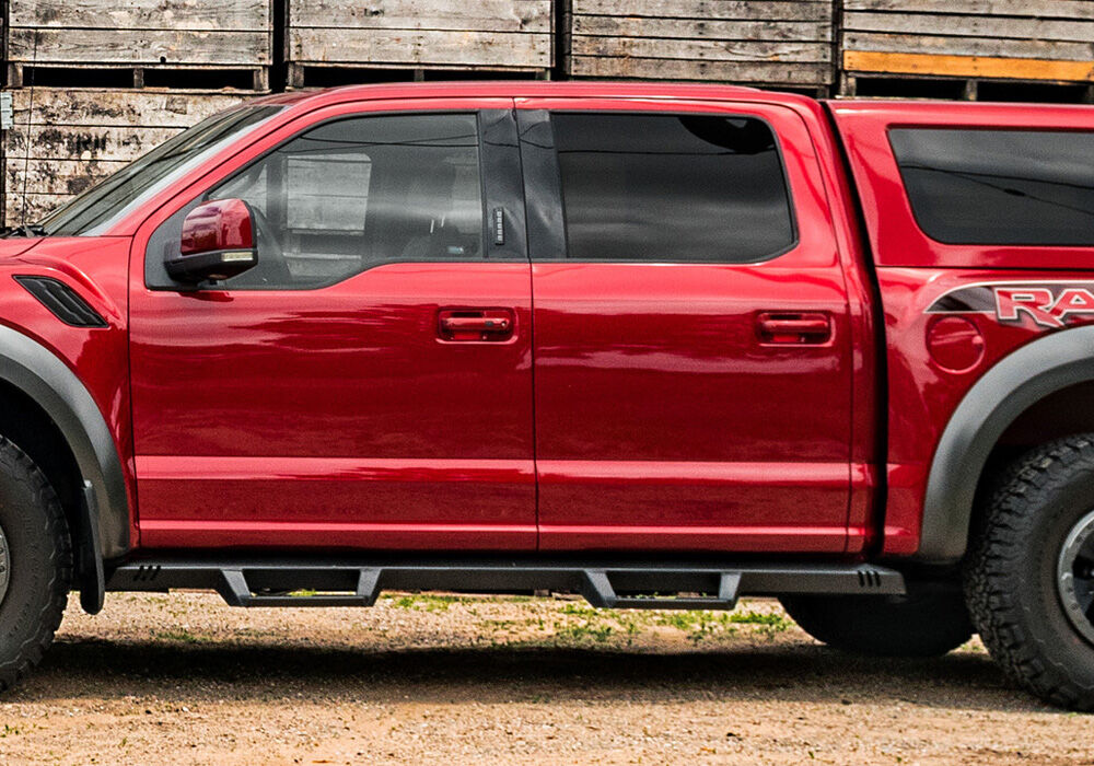 EpYx Step System Cab Length (2 Steps per Side) 2007-2018 (2019 Legacy/Limited) Chevy Silverado/GMC Sierra 1500/2007-2019 2500 HD/3500 HD Extended Cab Gas Engine Textured Black NFab