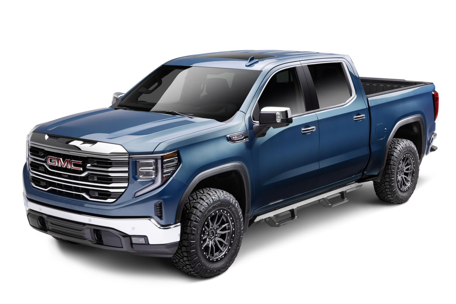 EpYx Step System Cab Length (2 Steps per Side) 2019 (New Body Style)-2025 Chevy Silverado/GMC Sierra 1500/2020-2025 2500 HD/3500 HD Textured Black NFab-14