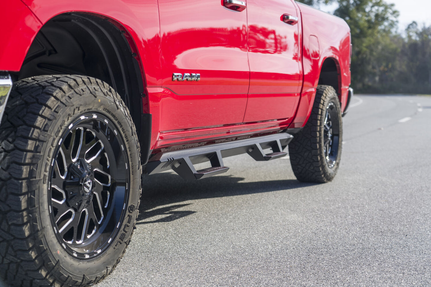 EpYx Step System Cab Length (2 Steps per Side) 2019-2025 (New Body Style) Ram 1500 Textured Black NFab-5