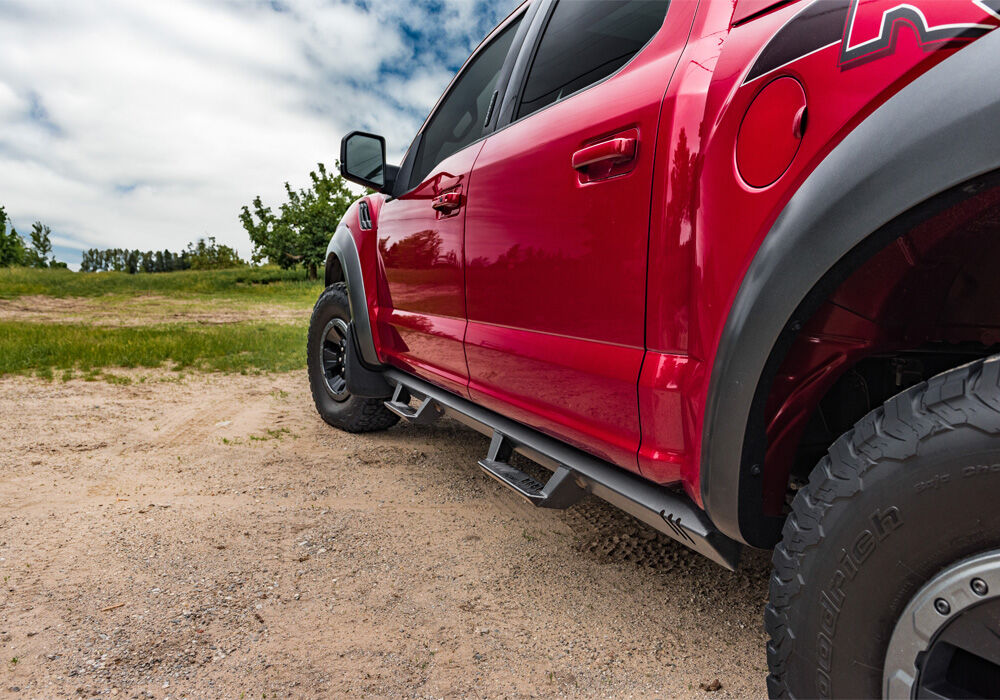 EpYx Step System Cab Length (1 Step per Side) 2007-2018 Jeep Wrangler JK 2-Door Textured Black NFab-2