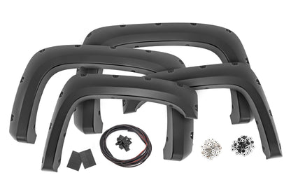 Pocket Fender Flares GBA Black Chevy Silverado 1500/2500HD/3500HD (07-14) Rough Country