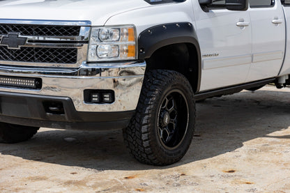 Pocket Fender Flares GBA Black Chevy Silverado 1500/2500HD/3500HD (07-14) Rough Country-4