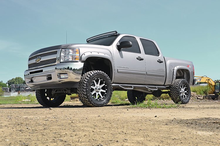 Chevrolet Pocket Fender Flares w/Rivets 07-13 Silverado 1500 5 Foot 8 Inch Bed Rough Country-1