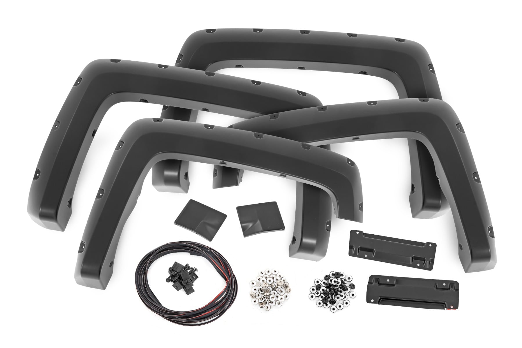 Pocket Fender Flares 6 Foot 7 Inch & 8 Foot Bed G7J Rainforest Green Chevy Silverado 1500 (14-18)/2500HD Rough Country-1
