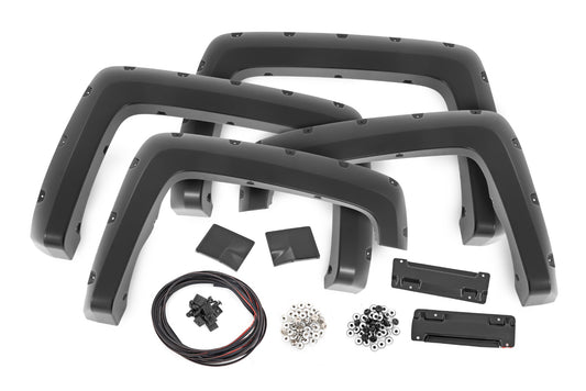 Pocket Fender Flares 6 Foot 7 Inch & 8 Foot Bed GPA Graphite Chevy Silverado 1500 (14-18)/2500HD Rough Country-1