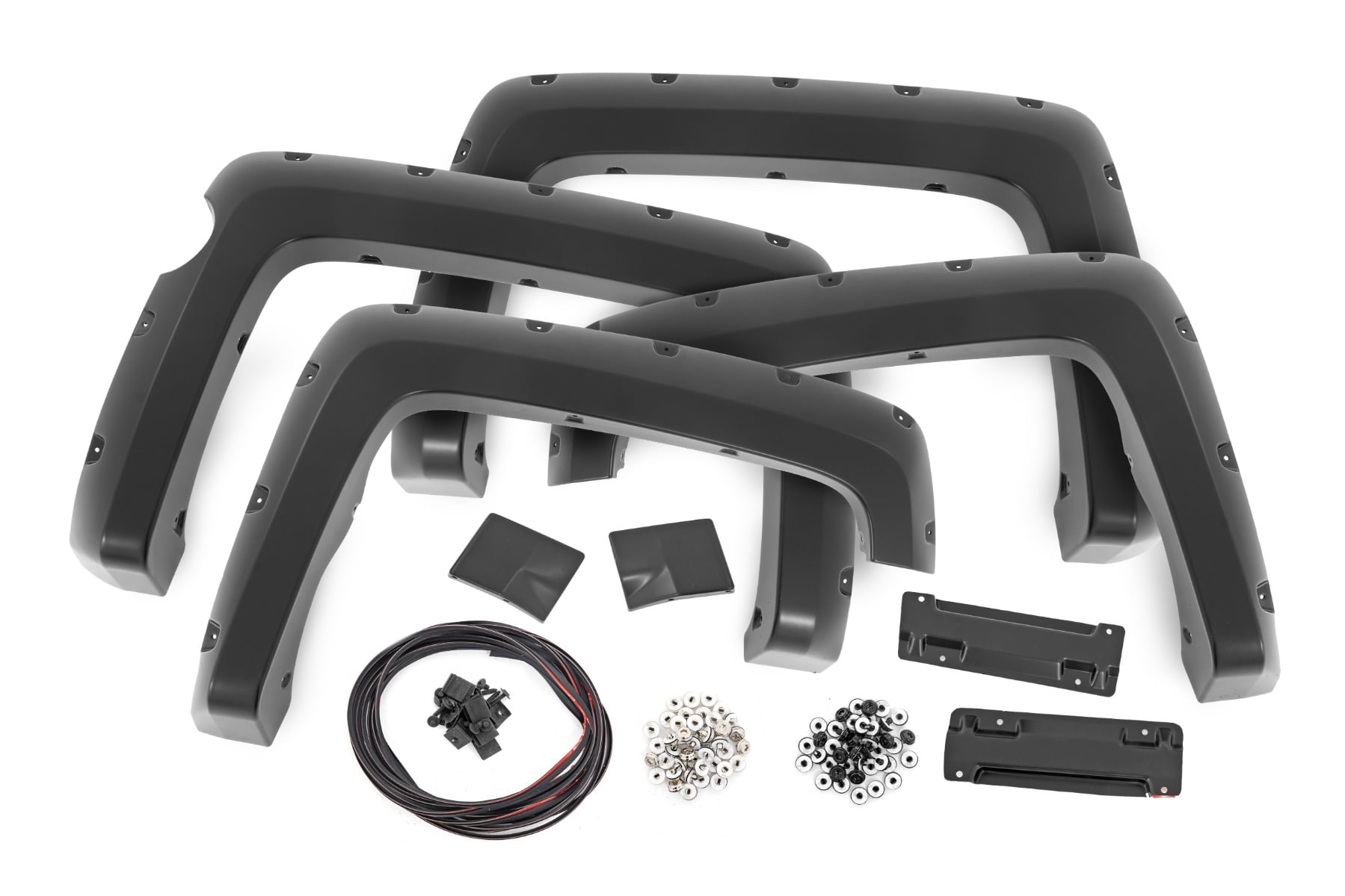 Pocket Fender Flares 5 Foot 9 Inch Bed Gas Door Chevy Silverado 1500 (14-18 & Classic) Rough Country-1