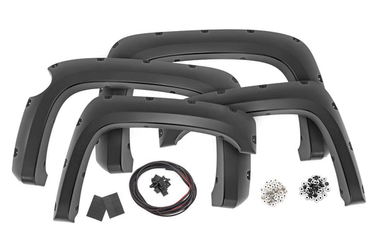Pocket Fender Flares 5 Foot 9 Inch Bed Gas Door Chevy Silverado 1500 (07-13) Rough Country