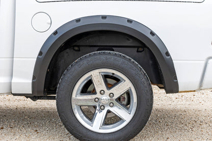 Pocket Fender Flares GW7 Bright White Ram 1500 2WD/4WD (2009-2018 & Classic) Rough Country-5