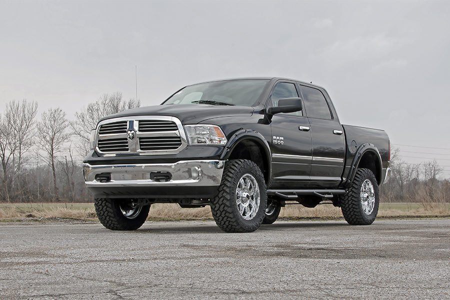 Rough Country Dodge Pocket Fender Flares Rivets 09-18 RAM 1500 w/Metal Bumper Rough Country