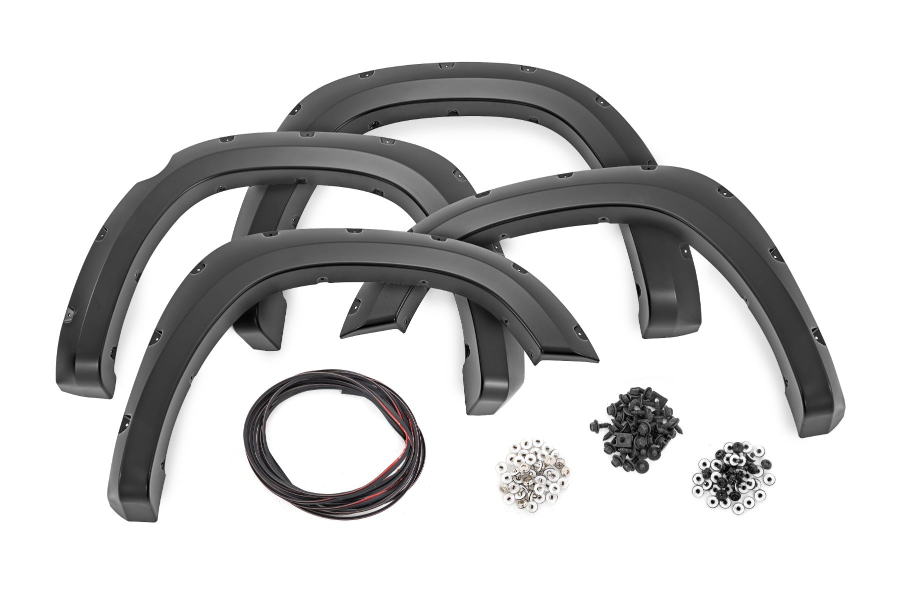 Pocket Fender Flares PW7 Bright White Ram 1500 2WD/4WD (2025-2026) Rough Country-1