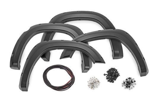 Pocket Fender Flares PXJ Diamond Black Ram 1500 2WD/4WD (2025-2026) Rough Country-1