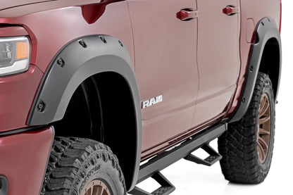 Pocket Fender Flares PXJ Diamond Black Ram 1500 2WD/4WD (2025-2026) Rough Country-4