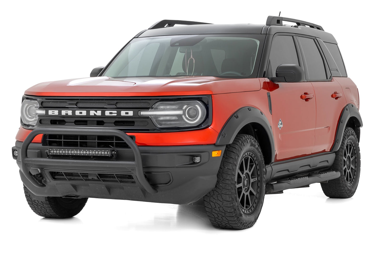 Pocket Fender Flares YZ Oxford White Ford Bronco Sport 4WD (2021-2026) Rough Country-2