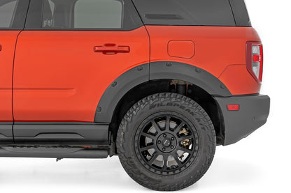 Pocket Fender Flares YZ Oxford White Ford Bronco Sport 4WD (2021-2026) Rough Country-4